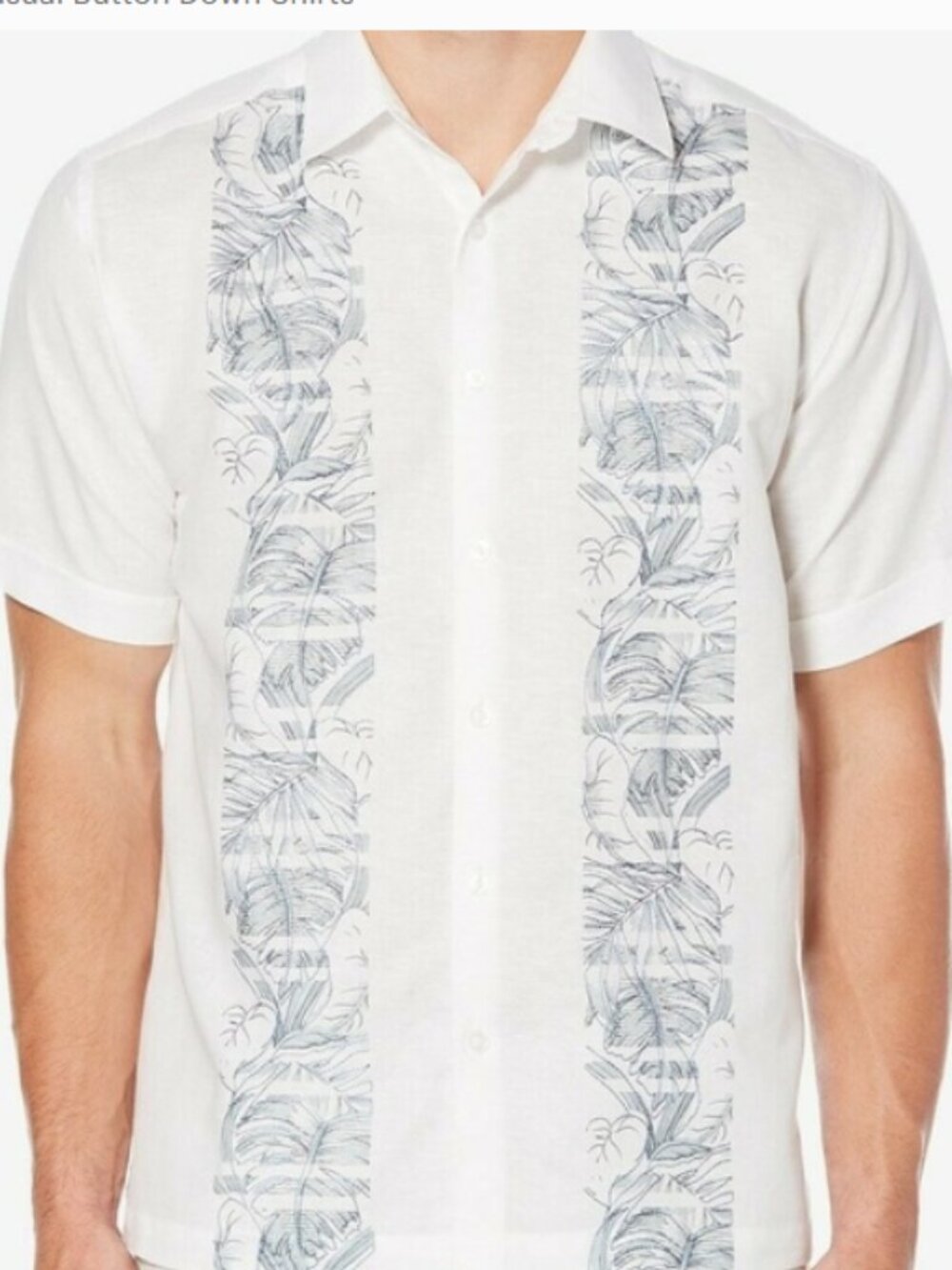 CUBAVERA MEN'S TROPICAL SHIRT- XXL